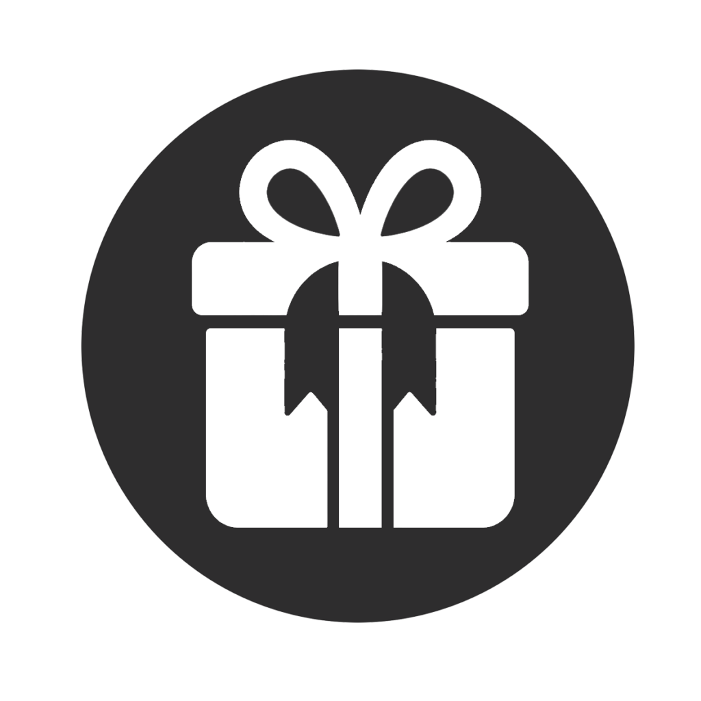 Ícono cuadros y regalos